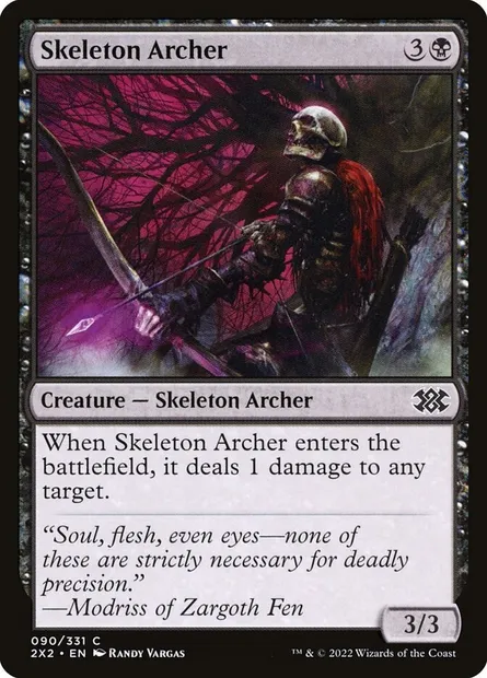 Skeleton Archer, Magic card 2X2 90 — Double Masters 2022 set