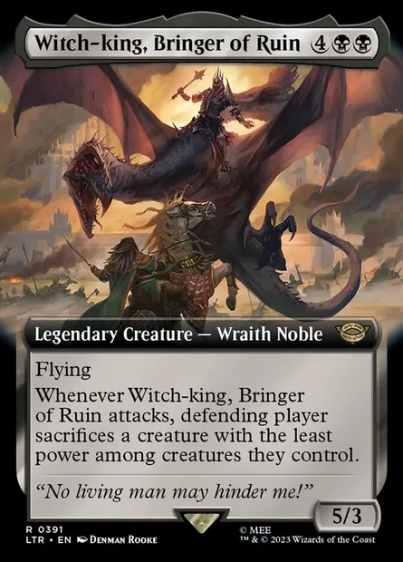 Witch-king, Bringer of Ruin, Magic card LTR 391 — The Lord of the Rings: Tales of Middle-earth set