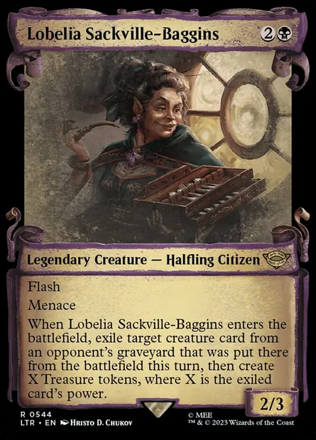 Lobelia Sackville-Baggins, Magic card LTR 544 — The Lord of the Rings: Tales of Middle-earth set