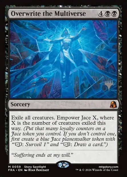 Réécrire le Multivers, carte Magic PFRA 59p — extension Reality Fracture Promos