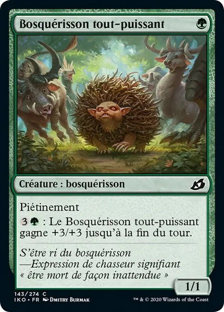 Bosquérisson tout-puissant, carte Magic IKO 143 — extension Ikoria: Lair of Behemoths