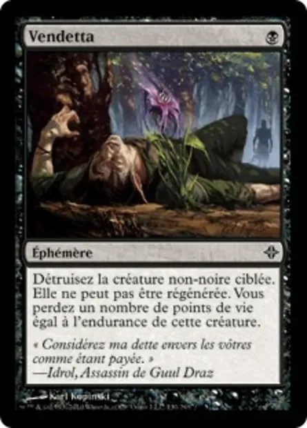 Vendetta, carte Magic ROE 130 — extension L'ascension des Eldrazi