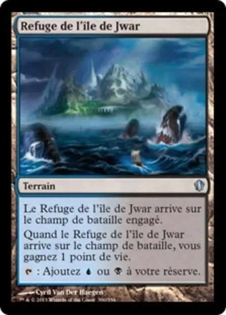 Refuge de l'île de Jwar, carte Magic C13 300 — extension Commander 2013