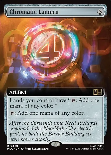 Chromatic Lantern, Magic card MSC 428 — Marvel Super Heroes Commander set