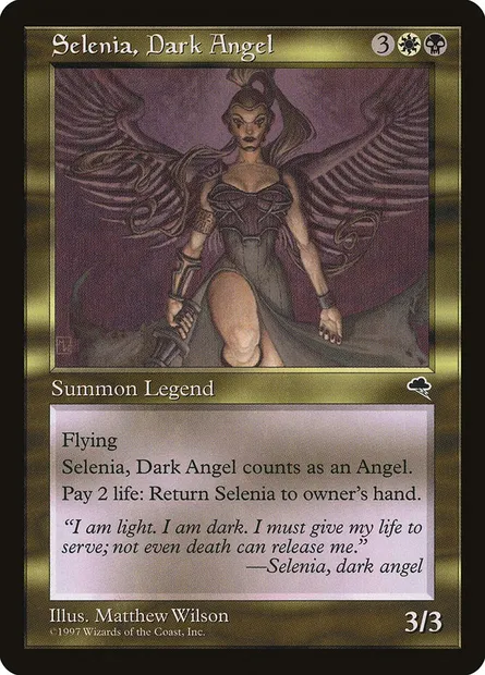 Selenia, Dark Angel, Magic card TMP 270 — Tempest set