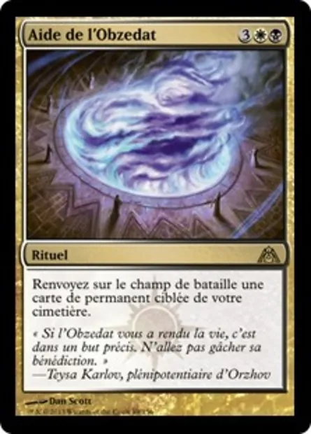 Aide de l'Obzedat, carte Magic DGM 89 — extension Le labyrinthe du dragon