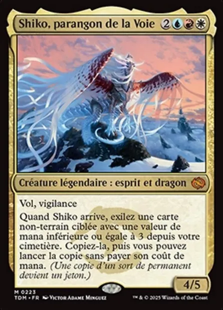Shiko, parangon de la Voie, carte Magic TDM 223 — extension Tarkir: Dragonstorm