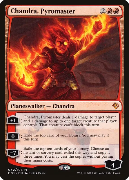 Chandra, pyromaîtresse, carte Magic E01 42 — extension Archenemy: Nicol Bolas