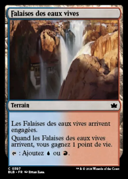 Falaises des eaux vives, carte Magic BLB 397 — extension Bloomburrow