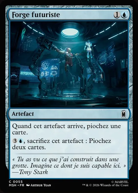 Forge futuriste, carte Magic MSH 55 — extension Marvel Super Heroes