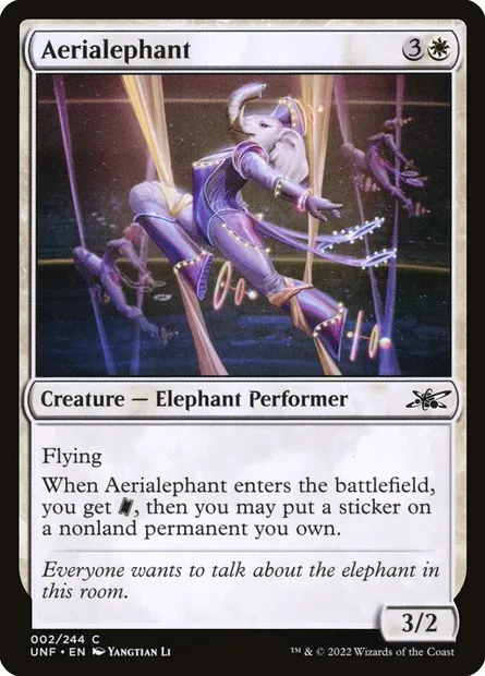 Aerialephant, Magic card UNF 2 — Unfinity set