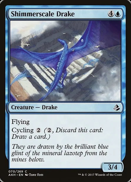 Shimmerscale Drake, Magic card AKH 70 — Amonkhet set