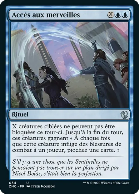 Accès aux merveilles, carte Magic ZNC 34 — extension Zendikar Rising Commander