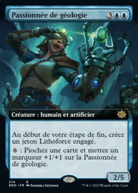 Passionnée de géologie, carte Magic BRO 374 — extension La Guerre Fratricide