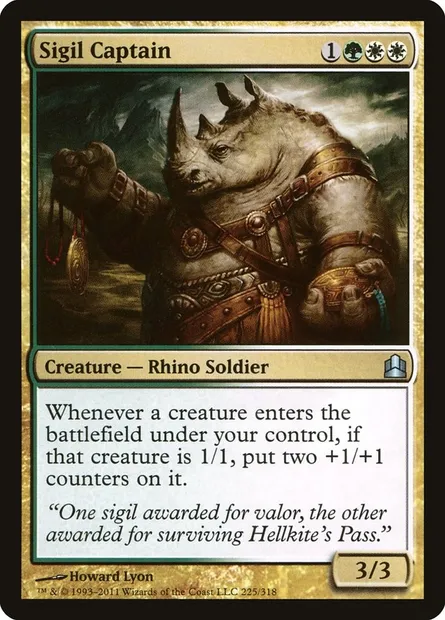 Sigil Captain, Magic card CMD 225 — Commander 2011 set