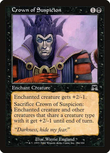 Couronne de méfiance, carte Magic ONS 134 — extension Carnage