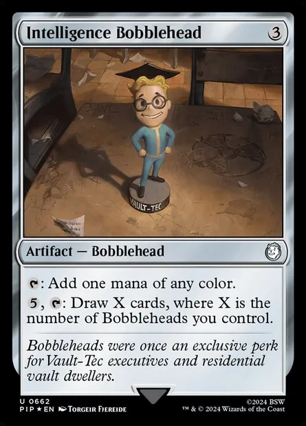 Intelligence Bobblehead, Magic card PIP 662 — Fallout set