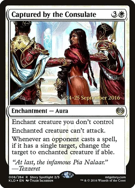 Capturée par le consulat, carte Magic PKLD 8s — extension Kaladesh Promos