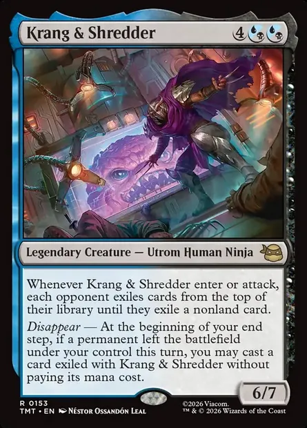 Krang & Shredder, Magic card TMT 153 — Teenage Mutant Ninja Turtles set