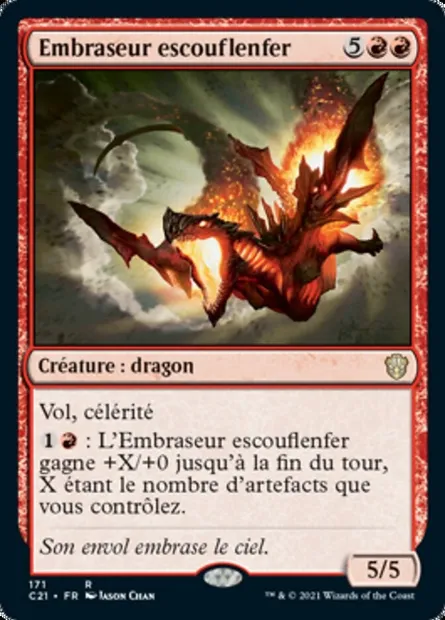 Embraseur escouflenfer, carte Magic C21 171 — extension Commander 2021