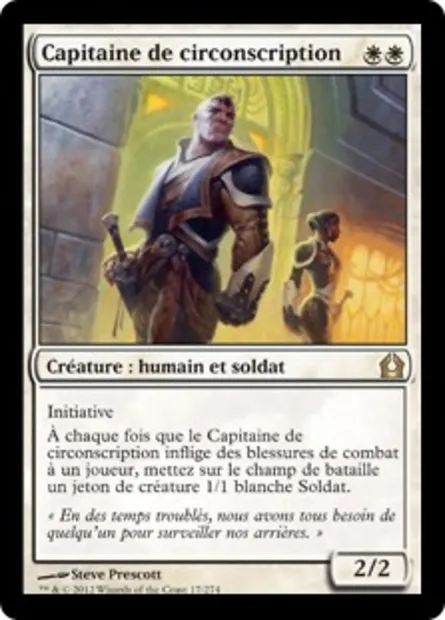 Capitaine de circonscription, carte Magic RTR 17 — extension Retour à Ravnica