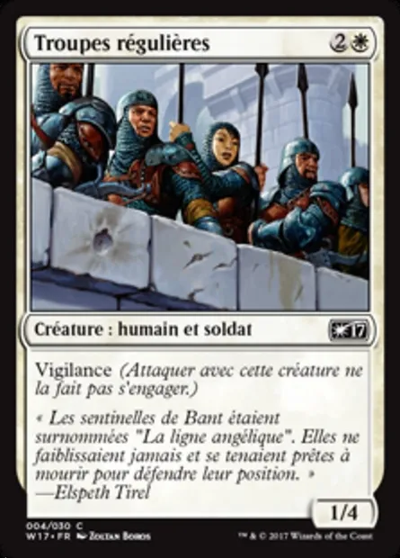 Troupes régulières, carte Magic W17 4 — extension Welcome Deck 2017