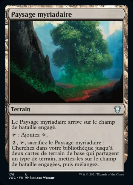 Paysage myriadaire, carte Magic VOC 176 — extension Crimson Vow Commander