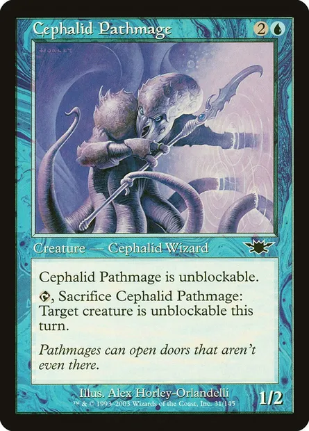 Cephalid Pathmage, Magic card LGN 31 — Legions set