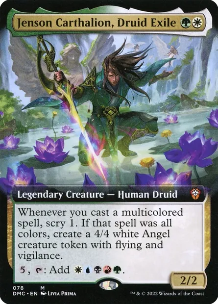 Jenson Carthalion, Druid Exile, Magic card DMC 78 — Dominaria United Commander set