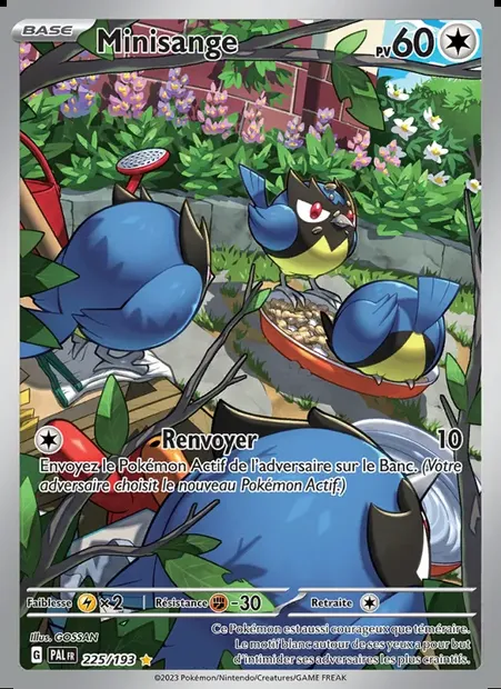 Minisange, carte Pokémon PAL 225 — extension Évolutions à Paldea