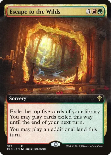 Escape to the Wilds, Magic card ELD 379 — Throne of Eldraine set