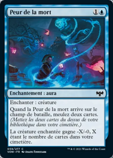 Peur de la mort, carte Magic VOW 59 — extension Innistrad : noce écarlate