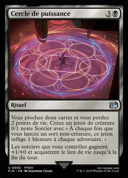 Cercle de puissance, carte Magic FIN 92 — extension Final Fantasy