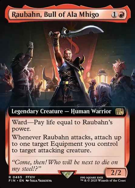 Raubahn, Bull of Ala Mhigo, Magic card FIN 465 — Final Fantasy set
