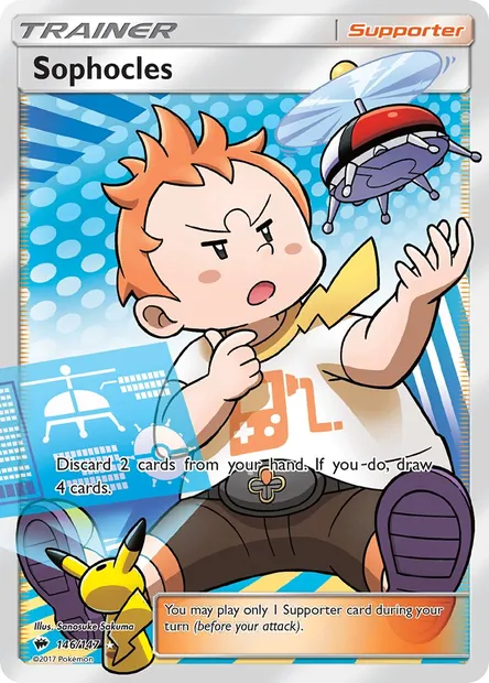 Sophocles, Pokémon card BUS 146 — Burning Shadows set