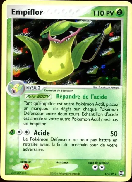 Empiflor, carte Pokémon RG 17 — extension EX Rouge Feu & Vert Feuille