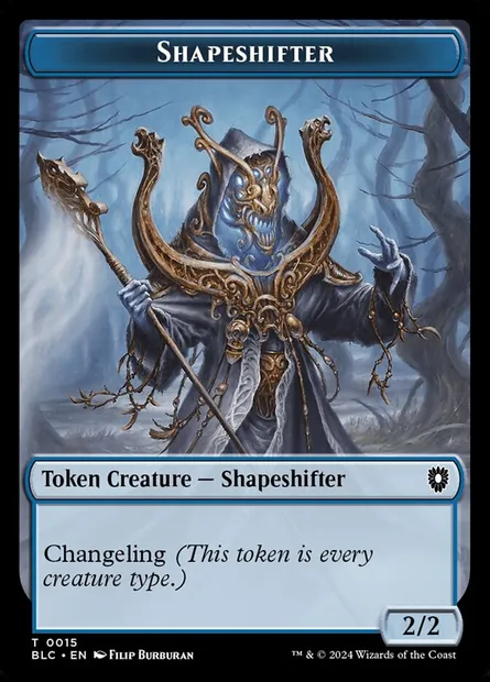 Shapeshifter, Magic card TBLC 15 — Bloomburrow Commander Tokens set