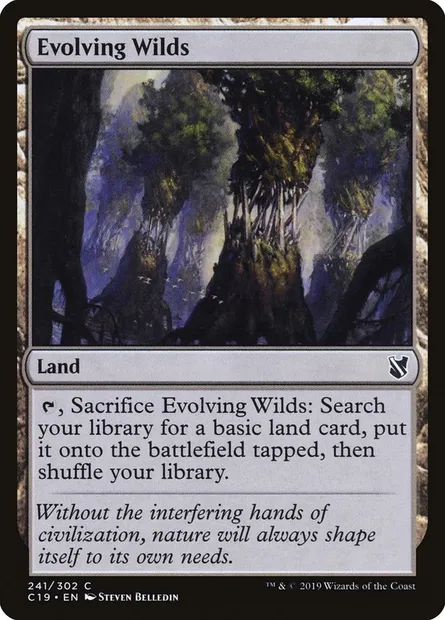 Evolving Wilds, Magic card C19 241 — Commander 2019 set