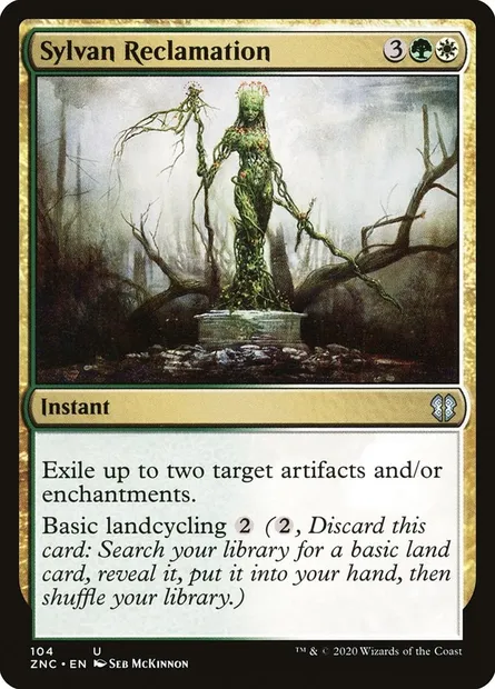 Sylvan Reclamation, Magic card ZNC 104 — Zendikar Rising Commander set