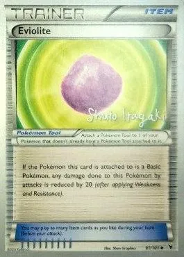 Eviolite, Pokémon card WCD12 091-4 — World Championship Decks 2012 set