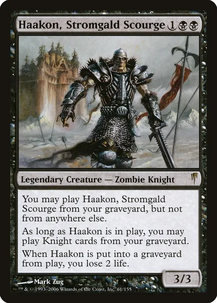 Haakon, Stromgald Scourge, Magic card CSP 61 — Coldsnap set