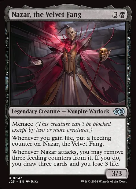 Nazar, the Velvet Fang, Magic card J25 43 — Foundations Jumpstart set