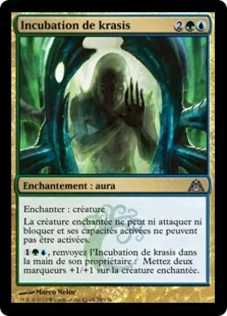 Incubation de krasis, carte Magic DGM 79 — extension Le labyrinthe du dragon