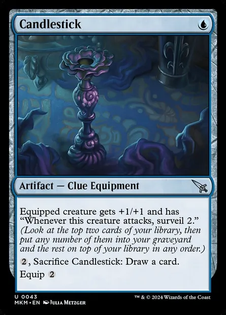 Candlestick, Magic card MKM 43 — Murders at Karlov Manor set