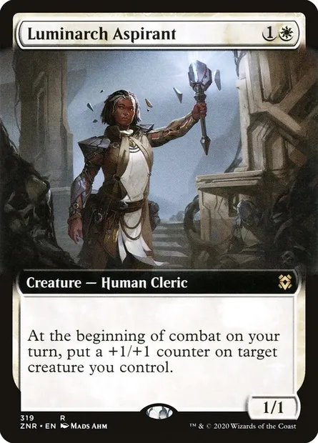 Luminarch Aspirant, Magic card ZNR 319 — Zendikar Rising set