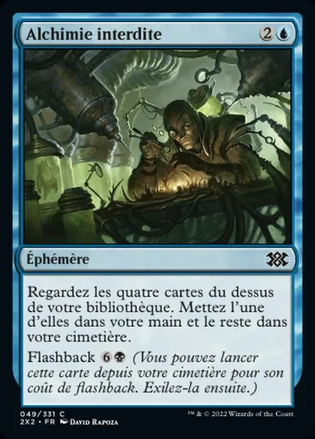 Alchimie interdite, carte Magic 2X2 49 — extension Double Masters 2022