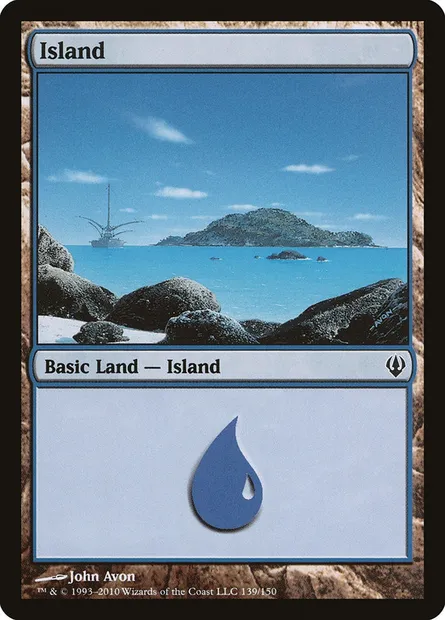 Island, Magic card ARC 139 — Archenemy set