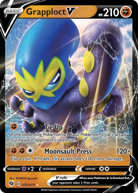 Grapploct V, Pokémon card CPA 32 — Champion's Path set