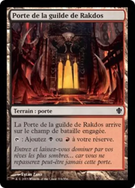 Porte de la guilde de Rakdos, carte Magic C13 314 — extension Commander 2013