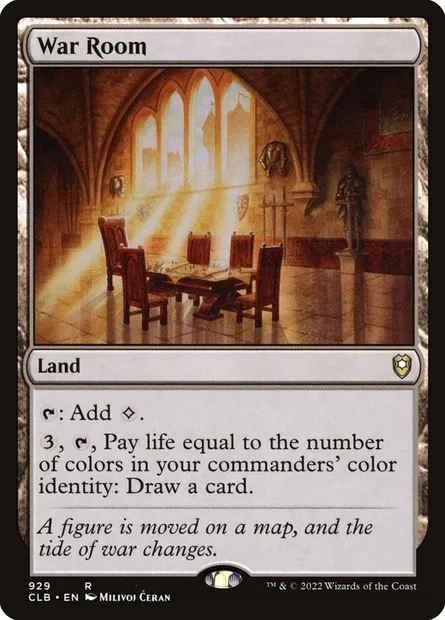 War Room, Magic card CLB 929 — Commander Legends: Battle for Baldur's Gate set